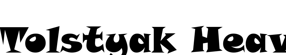 Tolstyak Heavy Schrift Herunterladen Kostenlos