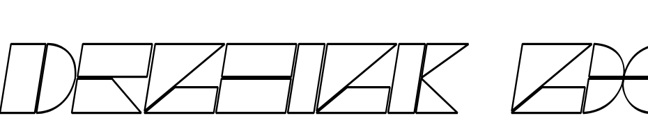 Drebiek Expanded Outline Italic Yazı tipi ücretsiz indir