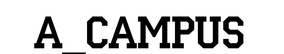 A_Campus Font Download Free