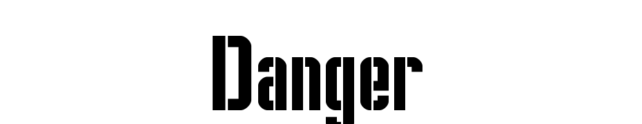 Danger Font Download Free