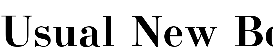 Usual New Bold:001.001 Font Download Free