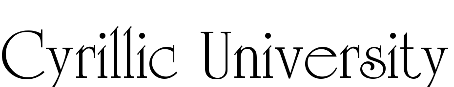 Cyrillic University Schrift Herunterladen Kostenlos