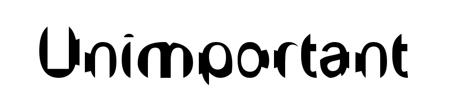 unimportant-font-free-download