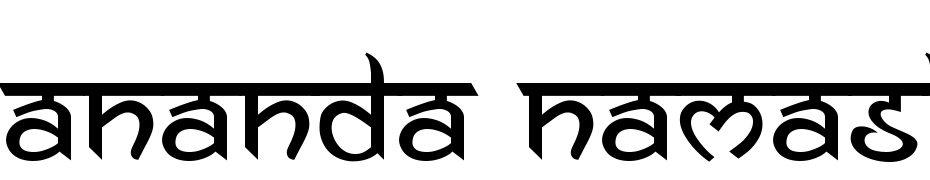 Ananda Namaste Scarica Caratteri Gratis