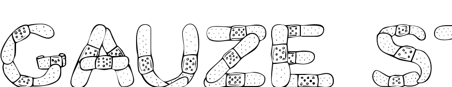Gauze Strips Font Download Free