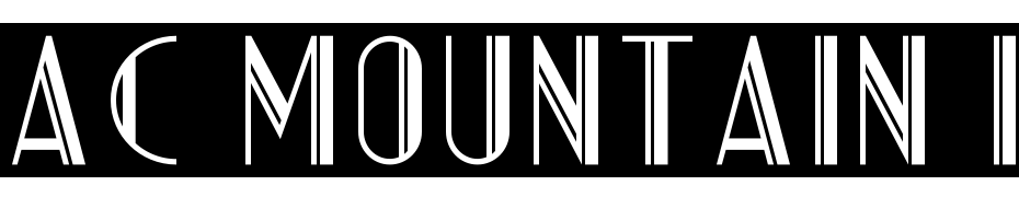 AC Mountain Inverted Font Download Free