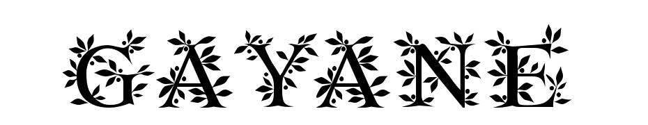 Gayane St O Regular Scarica Caratteri Gratis