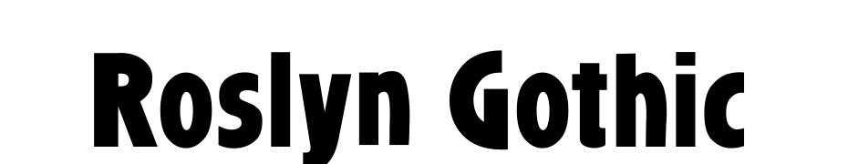 Roslyn Gothic Font Download Free