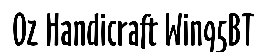 Oz Handicraft Win95BT Font Download Free