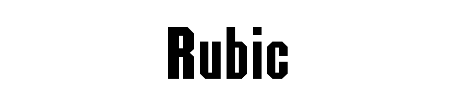 Rubic Font Download Free
