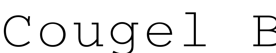 Cougel Bold:001.001 Font Download Free