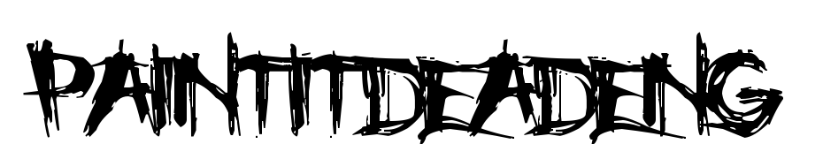 PAINT IT DEAD (ENG) Fuente Descargar Gratis