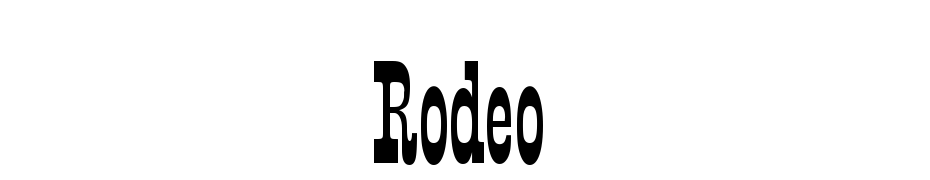 Rodeo Yazı tipi ücretsiz indir