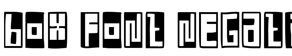 Box Font Negative Font Download Free