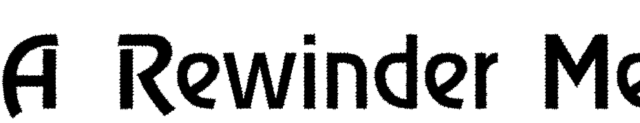 A_Rewinder Medium Italic Font Download Free
