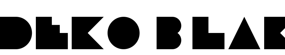 Deko Blakk Font Download Free