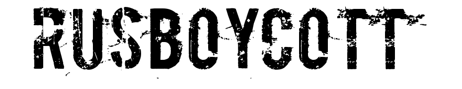 RUSBoycott Font Download Free