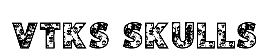 VTKS SKULLS Font Download Free