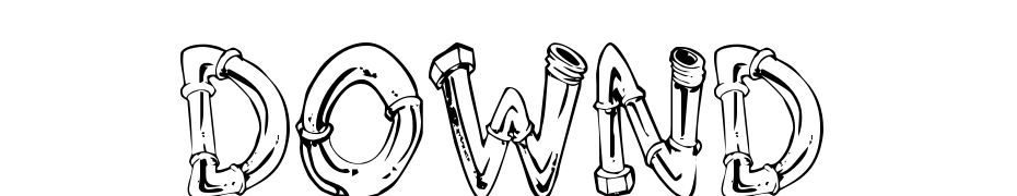 Down The Drain Font Download Free