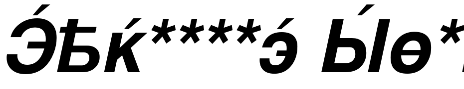 Cyrillic Sans Bold Oblique Scarica Caratteri Gratis