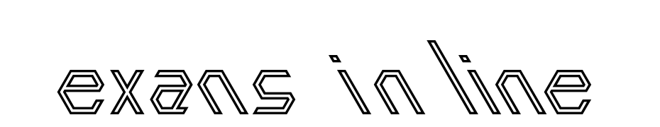 Exans Inline Font Download Free