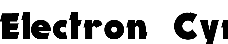 Electron Cyrillic Font Download Free