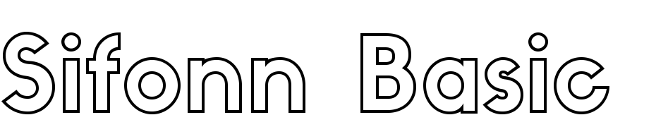 Sifonn Basic Outline Font Download Free