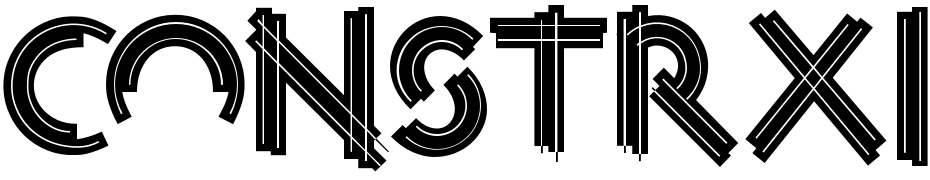 Constrxia Black Inline Schrift Herunterladen Kostenlos