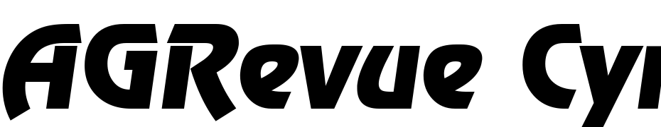 AGRevue Cyr Medium Scarica Caratteri Gratis