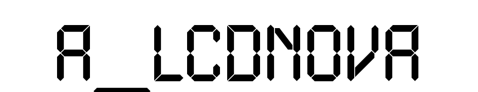 A_LCDNova Font Download Free