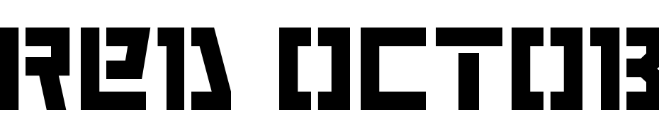 Red October Stencil cкачати шрифт безкоштовно