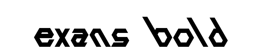 Exans Bold Font Download Free