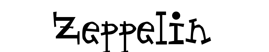 Zeppelin cкачати шрифт безкоштовно