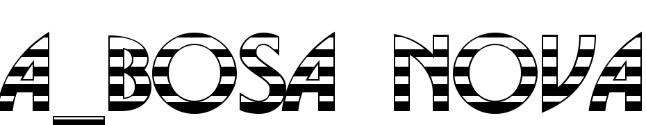 A_Bosa Nova Bold Font Download Free