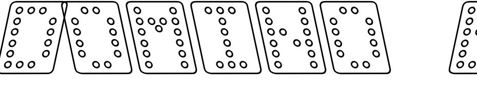 Domino Bred Kursiv Omrids Polices Telecharger