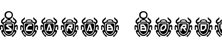 Scarab Border Yazı tipi ücretsiz indir