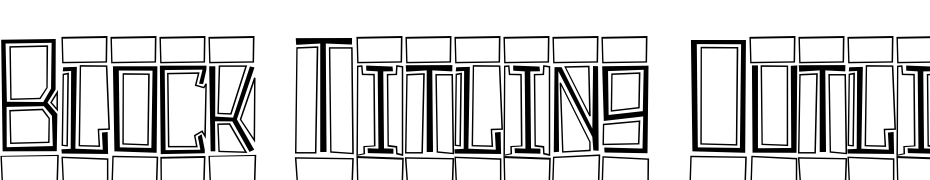 Block Titling Outline Font Download Free