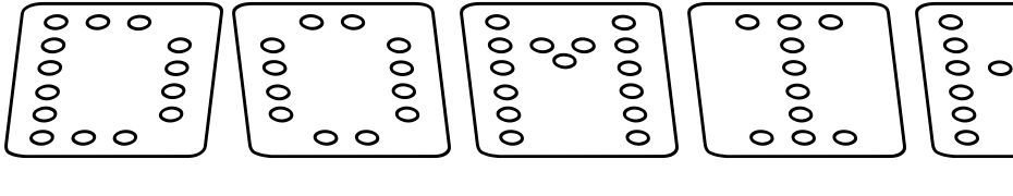 Domino Flad Kursiv Omrids Scarica Caratteri Gratis