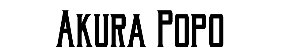 Akura Popo Font Download Free