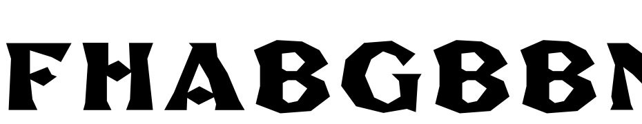 FHABGBBNC Font Download Free