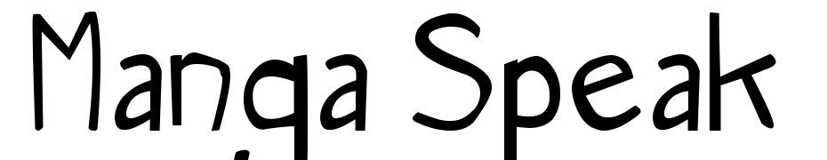 Manga Speak Polices Telecharger