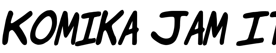 Komika Jam Italic Font Download Free