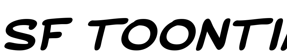 SF Toontime Extended Bold Italic Font Download Free