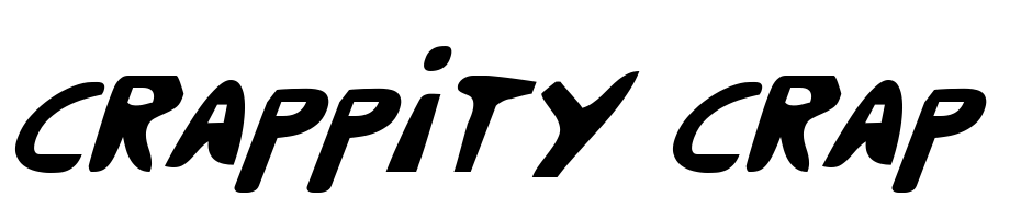 Crappity Crap Crap Cond Ital Yazı tipi ücretsiz indir