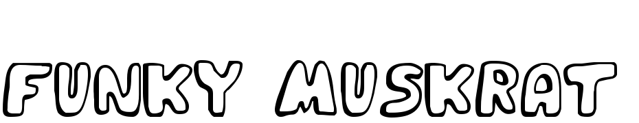 Funky Muskrat Regular Font Download Free