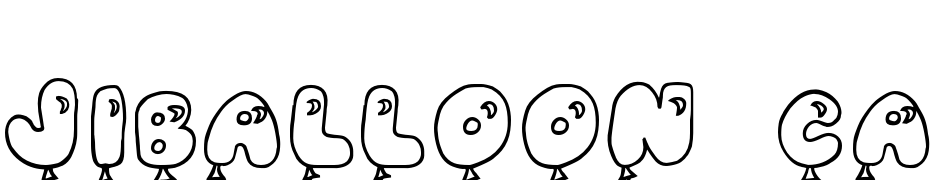 JI Balloon Caps Font Download Free