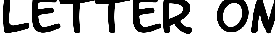 Letter OMatic! Font Download Free