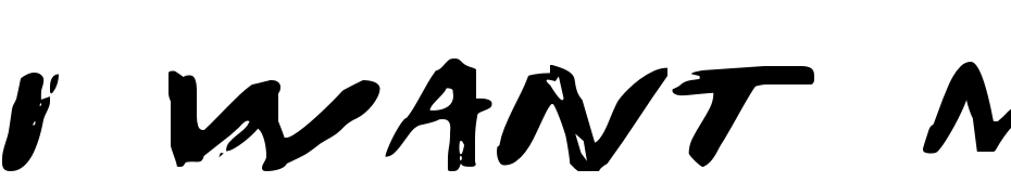 I Want My TTR! Expanded Font Download Free