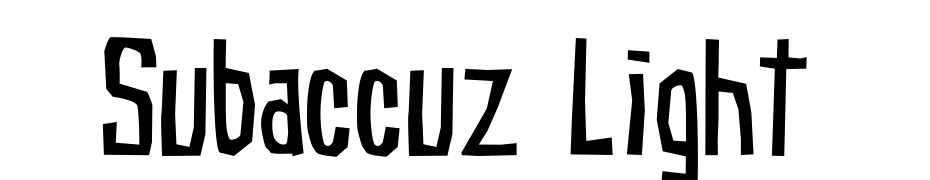 Subaccuz Light Font Download Free