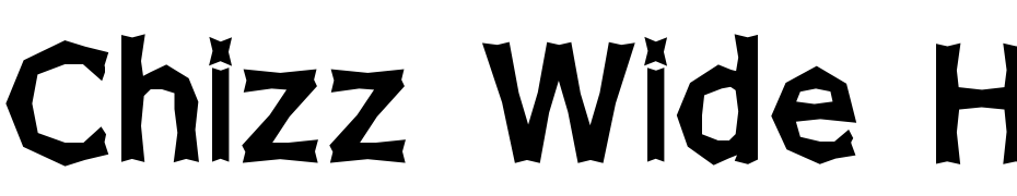 Chizz Wide High Font Download Free
